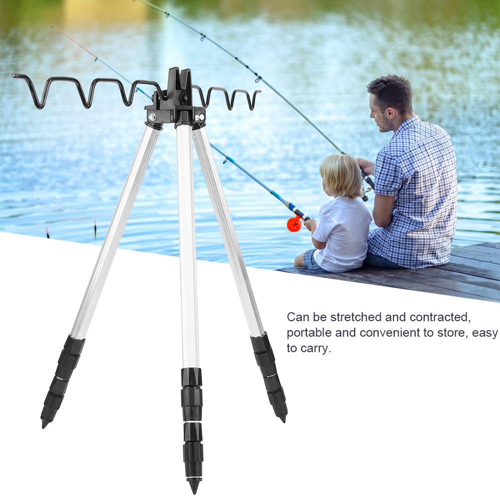 Fishing Rod Telescopic - Angelrute Stativ Halter Multifunktionale Stange Stativ