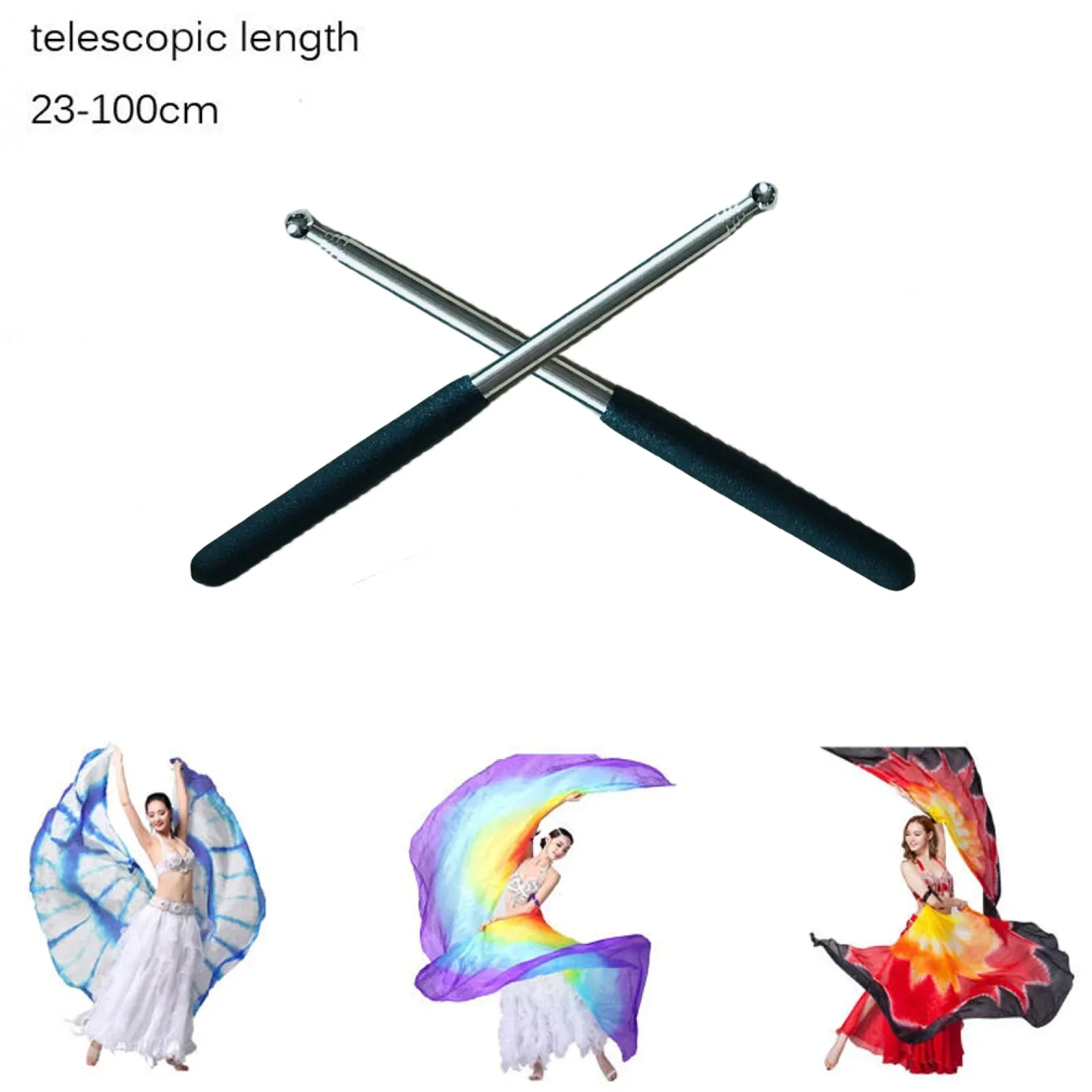 Fishing Rod Telescopic - Bauchtanz-Zubehör, Bauchtanz-Flügelstäbe, Ägypten, indischer Tanz, Bauchtanz,