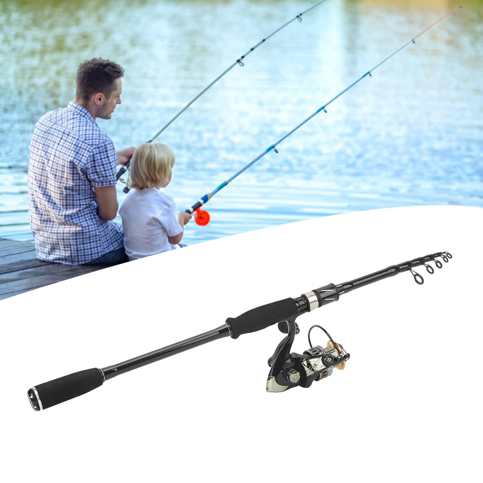 Angelruten- und Rollen-Kombi-S – Fishing Rod Combo Bewertung und Preis
