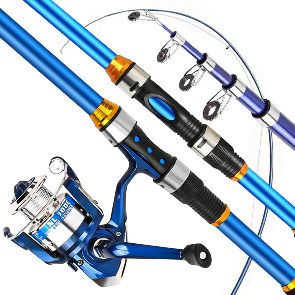 2,1–3,6 m Teleskop-Angelruten- – Fishing Rod Combo Bewertung und Preis