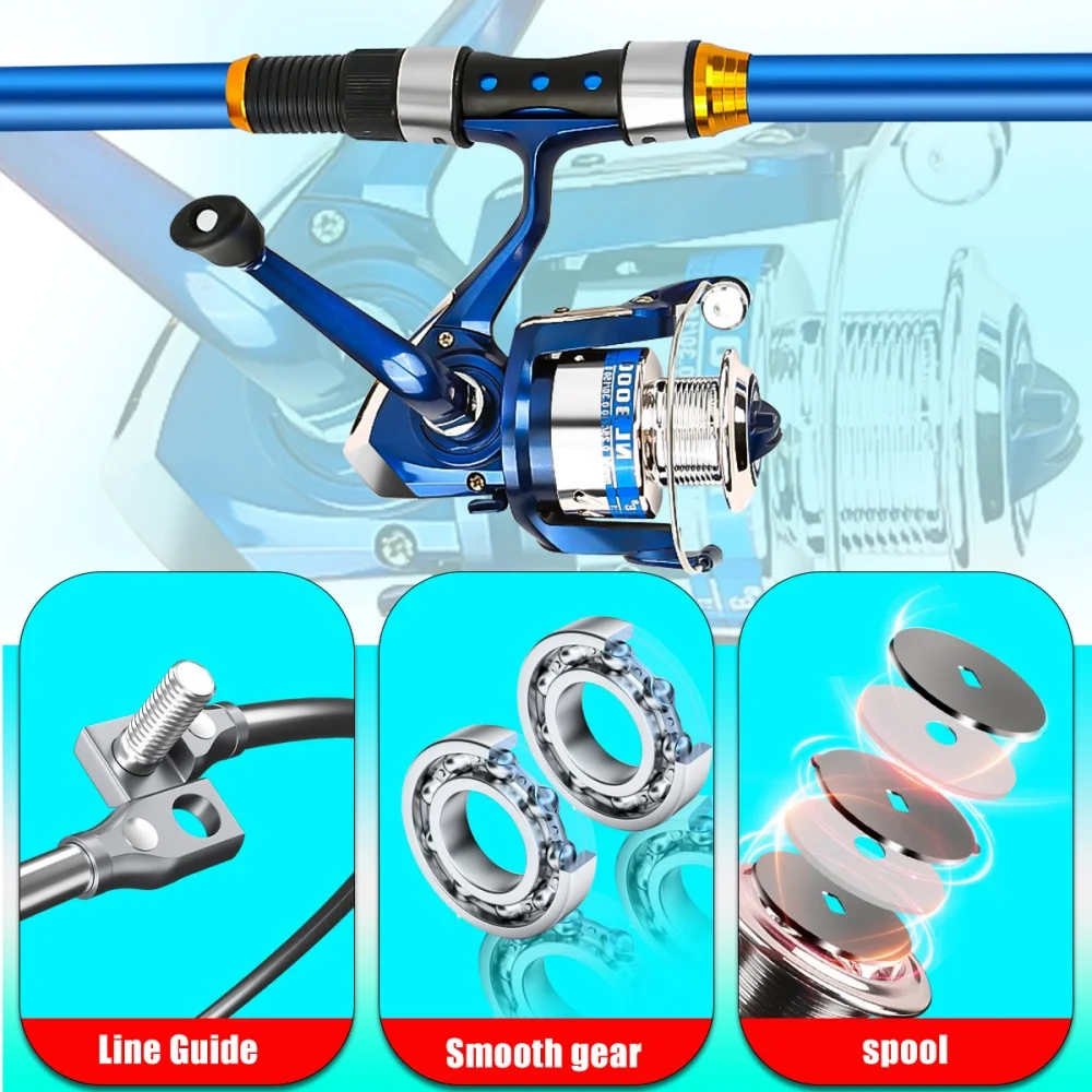 2,1–3,6 m Teleskop-Angelruten- – Fishing Rod Combo Bewertung und Preis