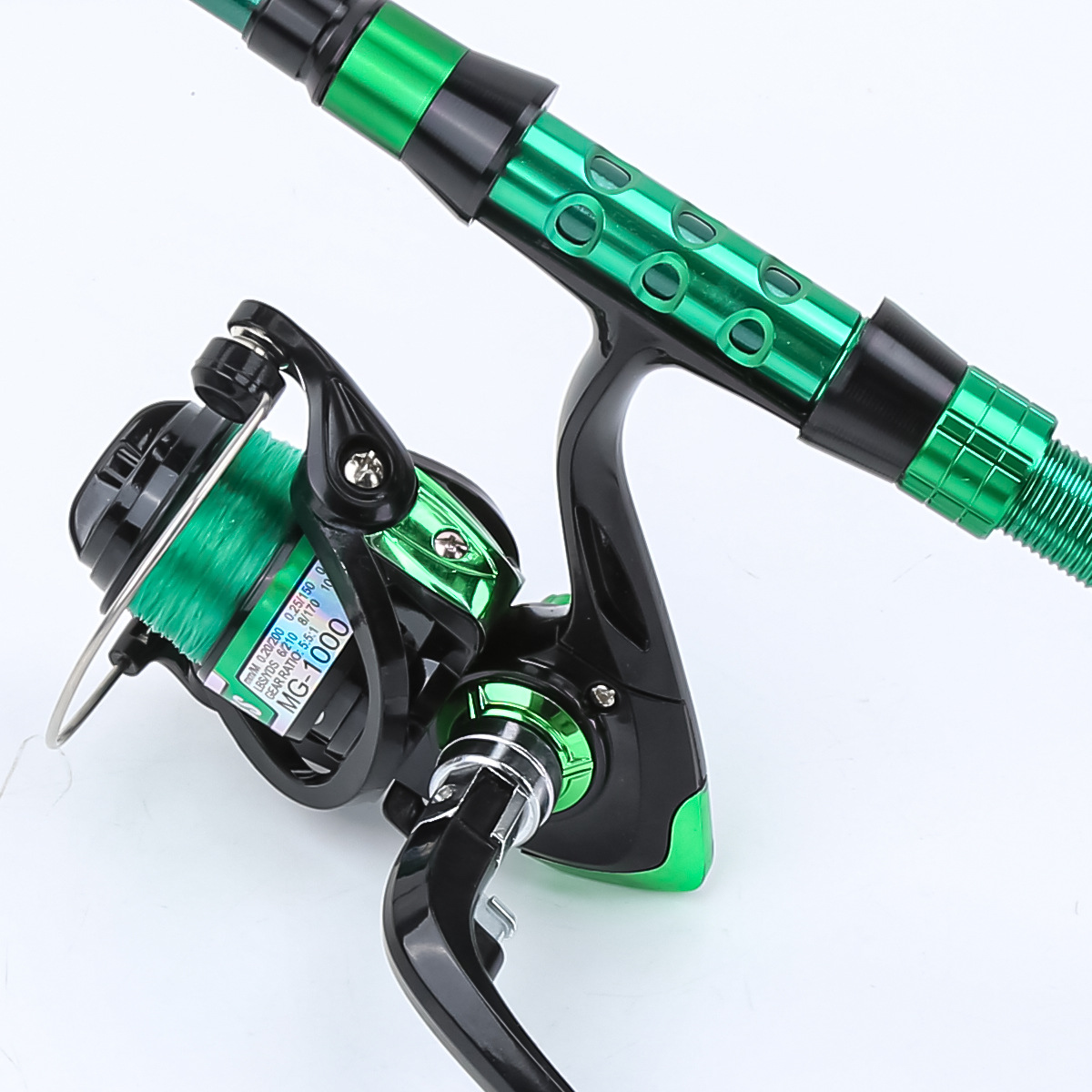 1,8 Meter Grüne Carbon-Telesko – Fishing Rod Combo Bewertung und Preis